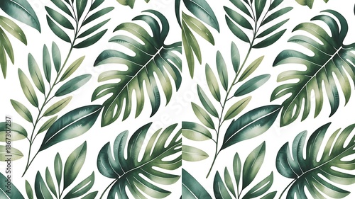 seamless pattern with leaves