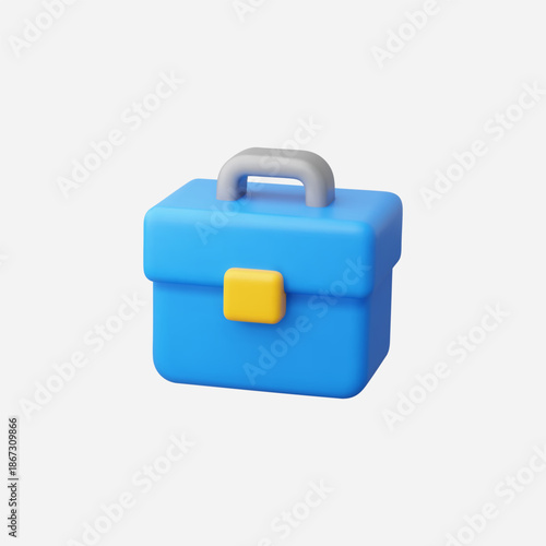 3d Realistic Tool Box vector illustration