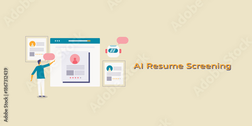 AI recruitment system, automate resume screening, matching candidate for company job role.