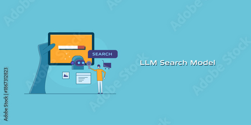 LLM search model using AI reasoning delivering contextual answers, transforming human centric search experience.