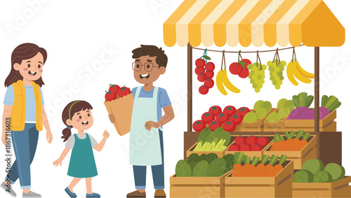 Cute Cartoon Brown Hen with Yellow Baby Chicks and Wooden Chicken Coop with Eggs in Nest Vector Illustration Set Illustration