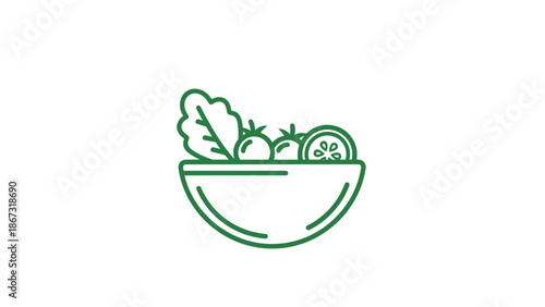 Fresh Vegetables and Fruits in a Bowl