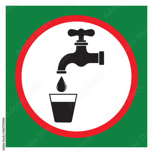 Drinking water sign stock illustration Victor Art
