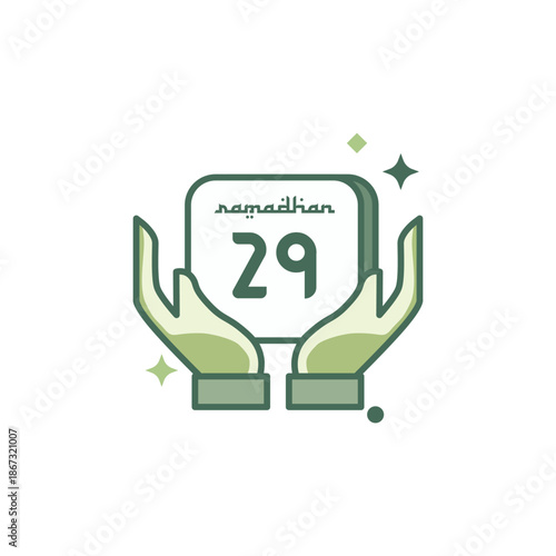 Ramadan Calendar Date 29 Icon