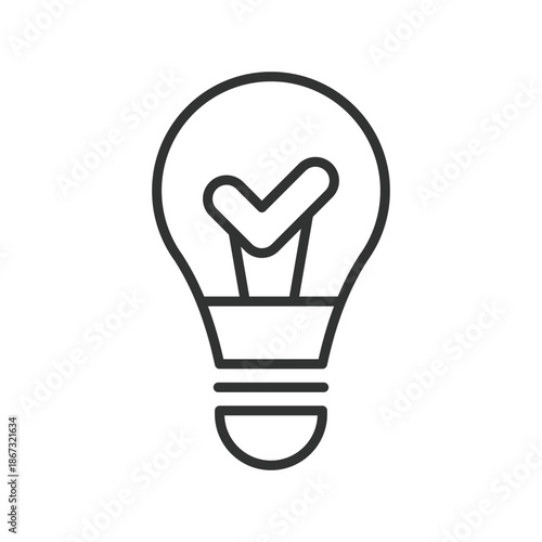 Bright idea bulb concept, icon in line design. bright idea bulb, creativity, inspiration, innovation, thinking, solution, concept on white background vector. bright idea bulb editable stroke icon