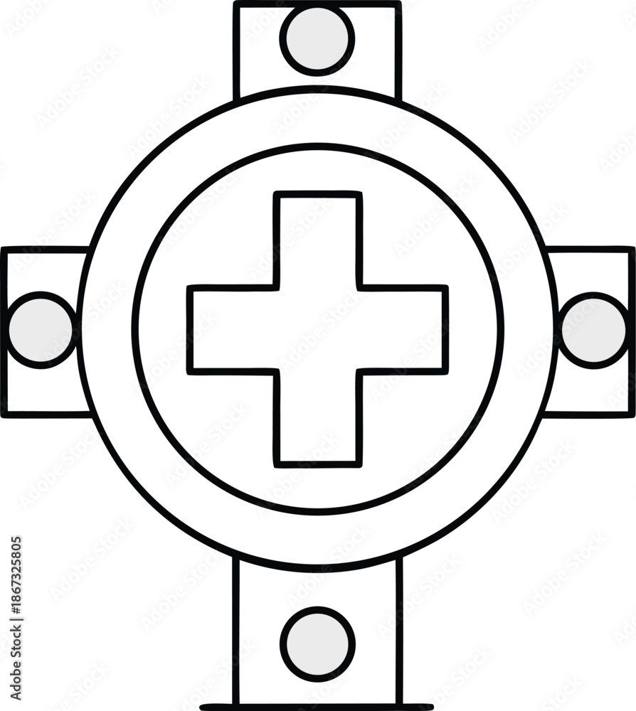 Obraz premium patience buffer icon line art vector illustration on transparent background