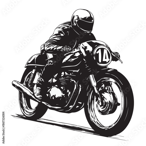 biker on motorcycle