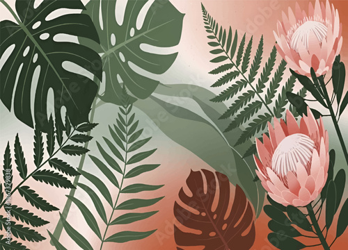 seamless pattern with leaves