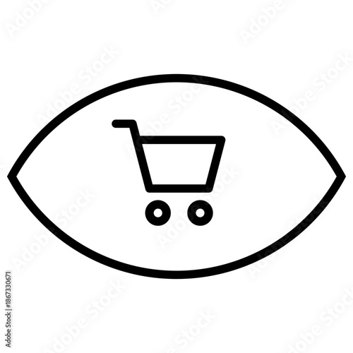 Shopping icon vector. Online shopping Illustration sign. Purchases symbol. Sale logo.