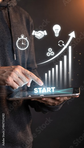 Digital Transformation and Business Innovation Concept for Companies