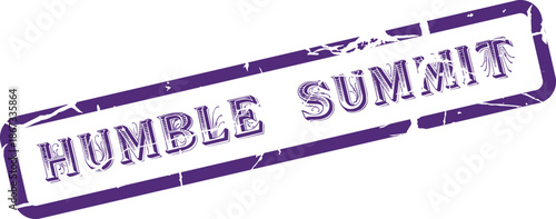 Distinctive purple rubber stamp mark indicating an important Humble Summit meeting