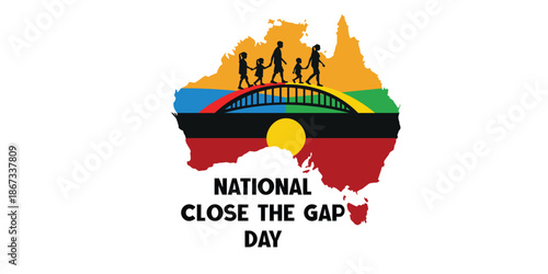 National Close the Gap Day Australia Indigenous Equality Illustration