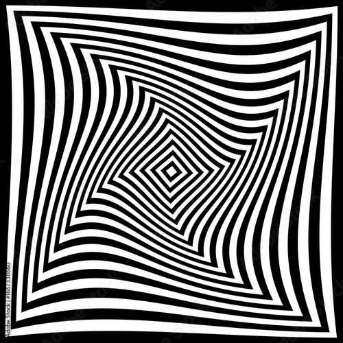 black and white abstract background illusion