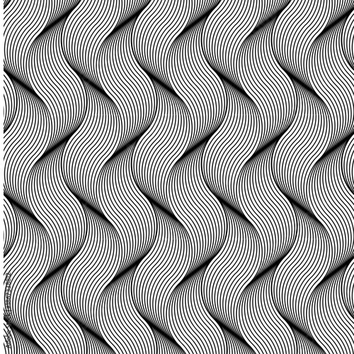 abstract seamless illusion pattern with lines