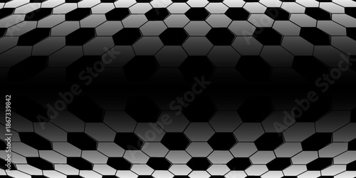 Football seamless pattern. Ball texture background. Flat style. Repeating ball pattern. Soccer ball pattern.  Vector illustration.