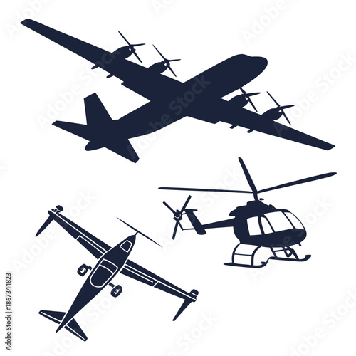 Aircraft silhouettes