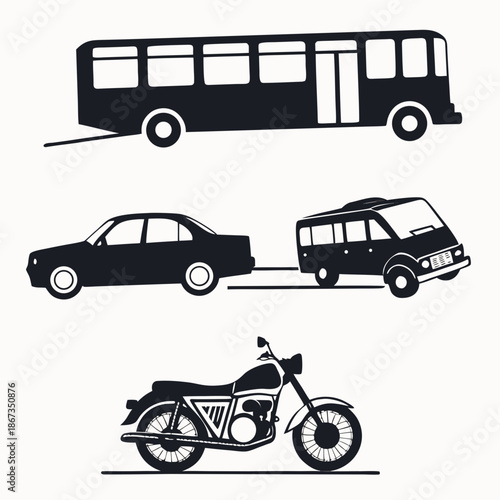 Various modes of transportation
