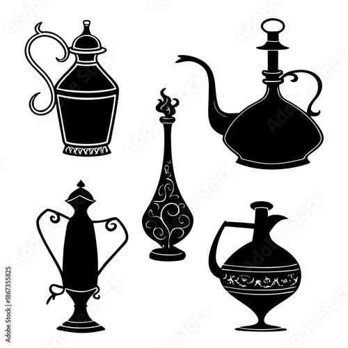 Collection of traditional pitchers