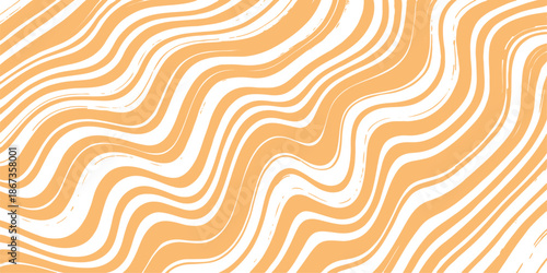 Seamless abstract background vector illustration featuring a geometric pattern with flowing wave lines and retro floral swirls for a decorative wallpaper design