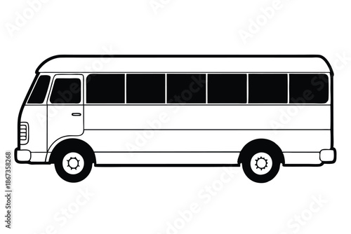 Sleek Double Decker Bus Silhouette Vector for Tourism and London Travel Inspired Graphic Designs