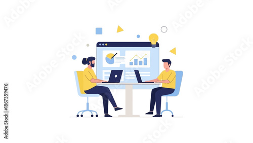 business man working on laptop