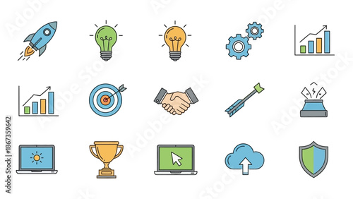 set of icons for web