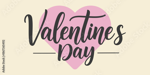 Valentines day vector poster