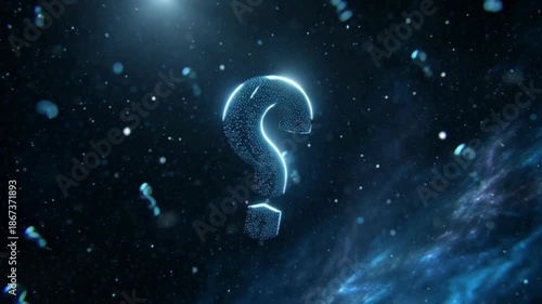 question mark on blue background