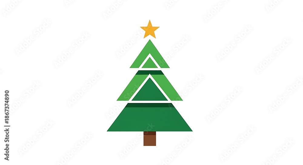 Obraz premium Xmas Tree Icon.