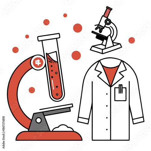 Soil Testing Laboratory Icon with Flat Vector Illustration for Geotechnical Engineering and Environmental Analysis