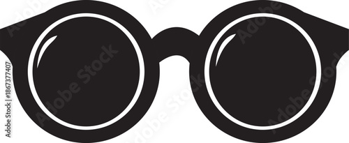 Classic black round sunglasses fashion eyewear