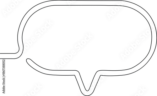 Abstract oval shape with line Vector