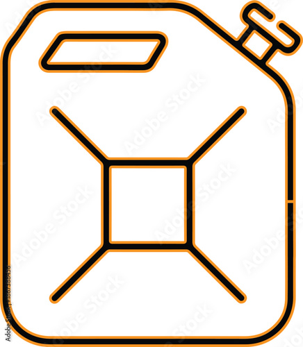 Gas can icon fuel symbol for design