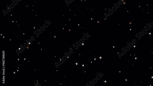 Cute Twinkling Cartoon Stars Overlay