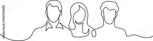 Three individuals in conversation Vector