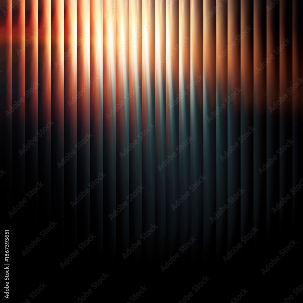 Obraz premium Abstract glowing vertical lines creating dynamic fiery glass pattern illustration