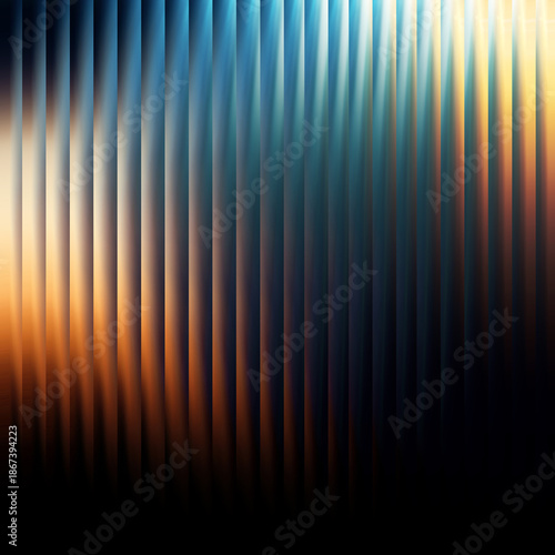 Abstract glowing vertical lines creating dynamic fiery glass pattern illustration