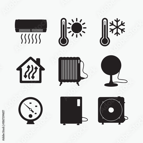 Climate control and temperature measurement air conditioner