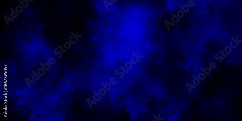 navy blue or black abstract Impressionism grunge background texture, blue watercolor background with fluffy clouds, vibrant blue celestial mist texture background deep space.