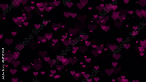 Floating Hearts Romantic Overlay