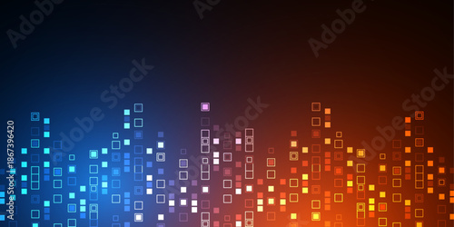 Technological background. Digital technology speed connect. Processor. Vector illustration.