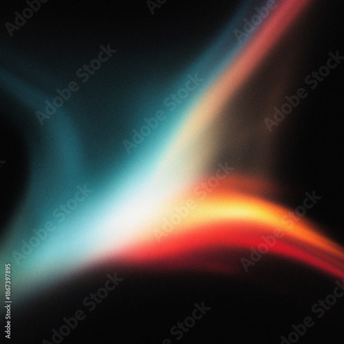 Abstract Noise Gradient Background with Glowing Fluid Waves and Soft Blur Texture | Futuristic Digital Art Backdrop for Modern Design, Wallpaper, and Creative Poster