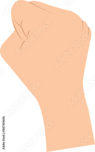 clenched fist hand gesture punch black and white Raised fist 