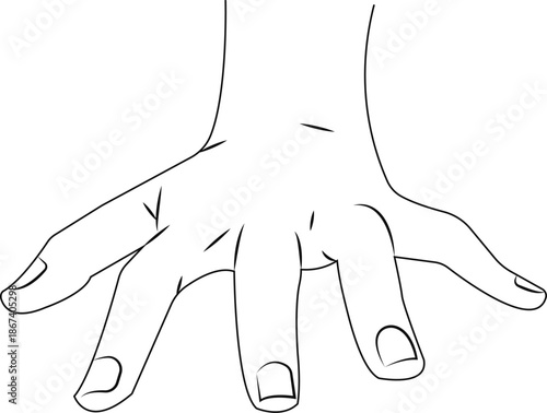 open hands spider men hand grips shut up hand lineart