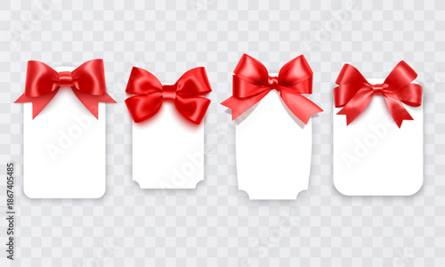 red ribbon on white background