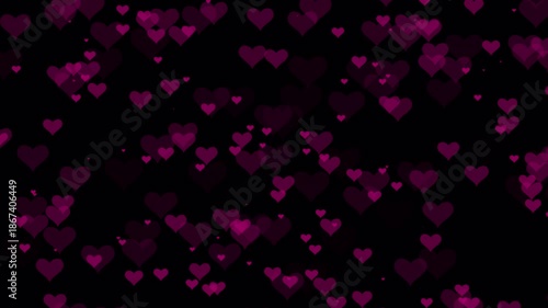 Floating Hearts Romantic Overlay