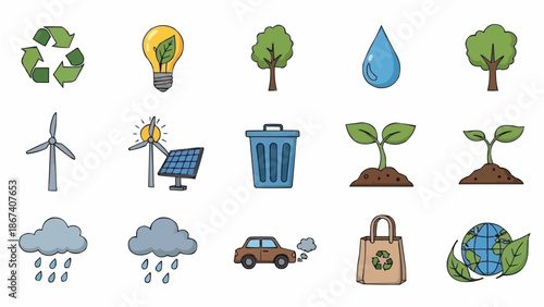 set of vector icons