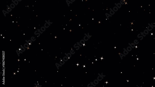 Cute Twinkling Cartoon Stars Overlay