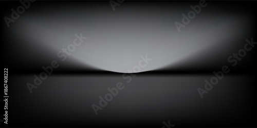 Abstract gradient podium background. Empty gray 3D studio background. Clean scene for product presentation mockup template. eps 10