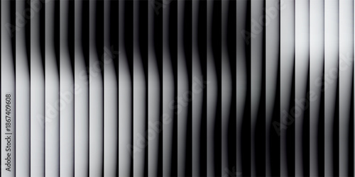 Vector ribbed glass texture background. Blue white grey purple ribbed glass. Mesh gradient. acrylic ribbed bath surface. Reeded glass background semitransparent overlay